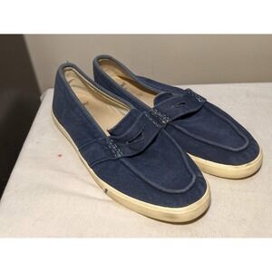 Johnnie O Sloafer Loafer Mens US 11.5 Canvas Shoes‎ Slip On Gray